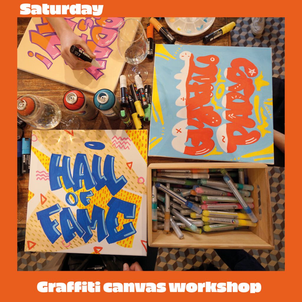 graffiti paris street-art workshop canvas art creation