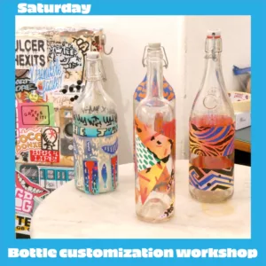 street-art workshop bottle customization graffiti paris